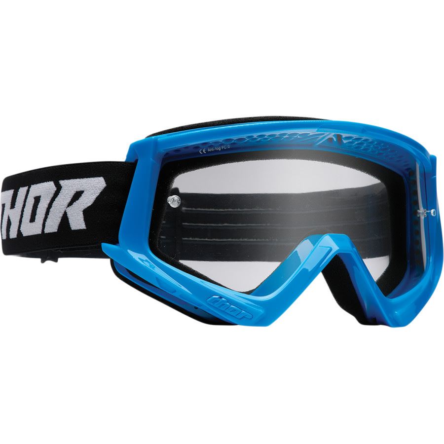 Thor 2024 Youth Combat Racer Blue Black Motocross Goggles
